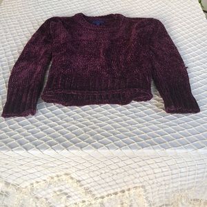 Aeropostale Purple Soft Chenille Sweater
